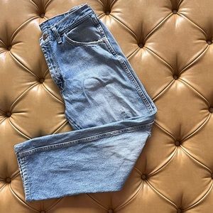 Vintage Rustler Distressed Blue Jeans, fits like a size 6